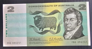 1967 Australia $2.00 Coombs Randall banknote Renniks R82 EF+ - Picture 1 of 2