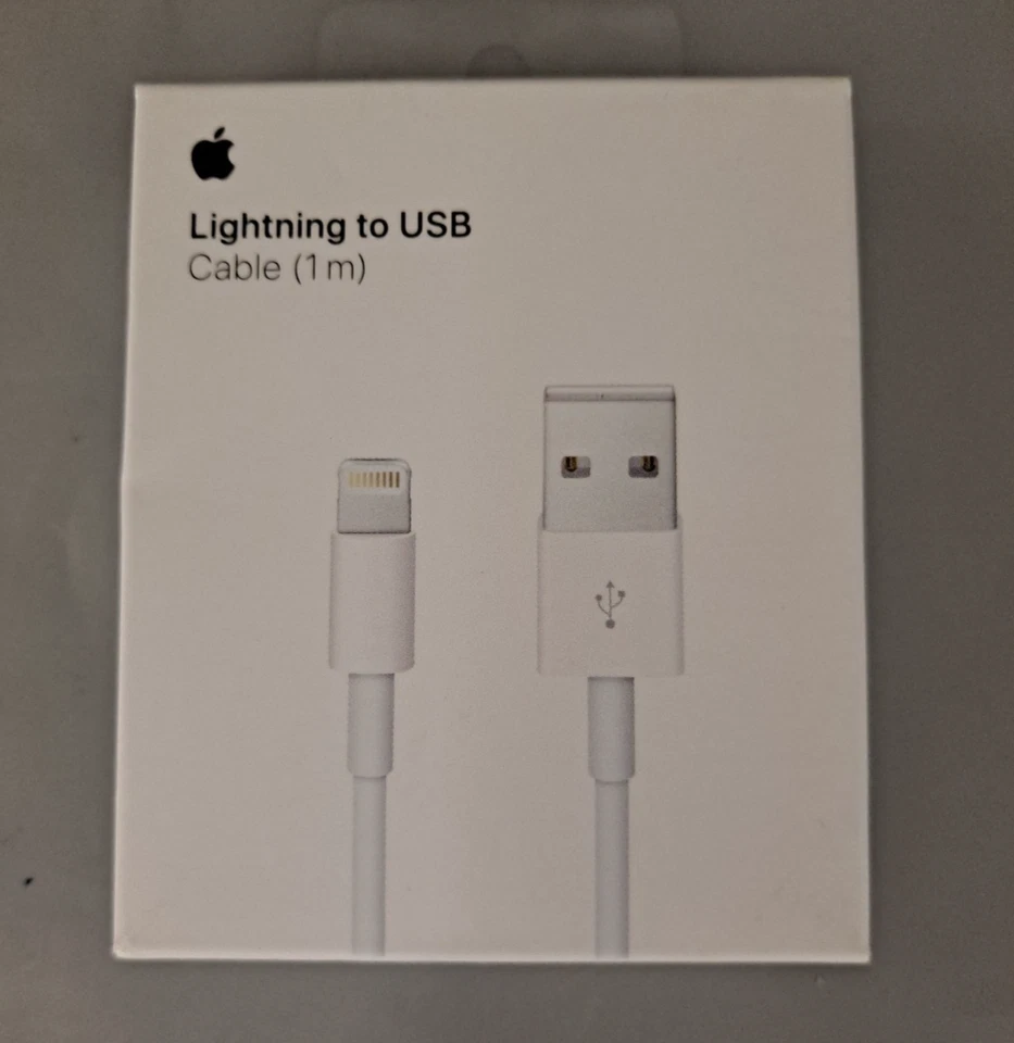 Lote de 10 nuevos cables originales Apple Lightning a USB (1m) A1480 Foto 1 de 1