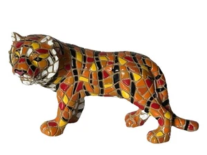 BARCINO MOSAIK TIGER FIGUR BENGALISCHER TIGER - Bild 1 von 13