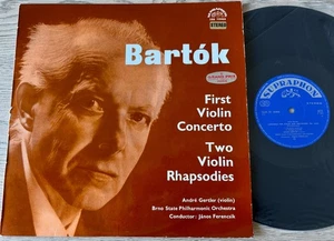 SUPRAPHON SUA ST 50466 BARTOK VIOLIN CONCERTO 1 LP GERTLER (1960's) EX++ CZECH - Picture 1 of 2