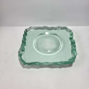 Posacenere Vetro Scalpellato Fontana Arte 1950s Verde Smeraldo - Bild 1 von 9