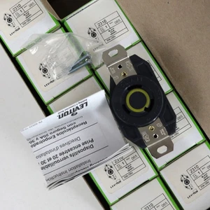 10-Pack Leviton 2310 20A 125V NEMA L5-20R, 2P, 3W Flush Locking Receptacles - Picture 1 of 5