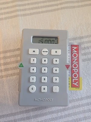 Monopoly Electronic Banking Unit - Sliver Gray 2008 Monopoly Electronic Banking - Image 1 of 3