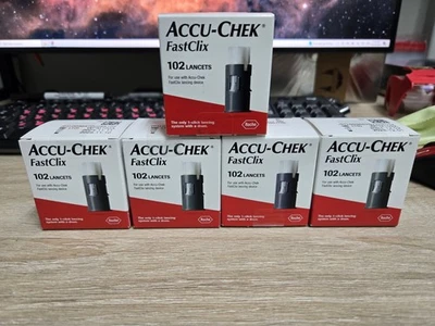 Accu-Chek FastClix ланцеты - (5 коробок) 510 Lancest новый 2028/29 Exp - Изображение 1 из 2