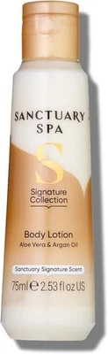 Sanctuary Spa Body Lotion, Vegan Moisturiser, 75 ml (Pack of 1), Orange  - Image 1 of 4