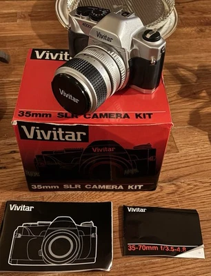 Vivitar V4000s 35-70mm f/3.5-4.8, SLR Film Camera With Box And Instructions, EUC - Image 1 of 3