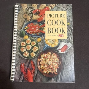 Picture Cook Book by The Editors of LIFE 1963 Spiral Bound Lrg. Vintage Cookbook - Picture 1 of 9