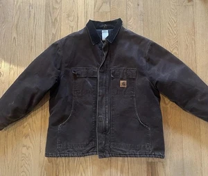 Carhartt Herren Steppjacke braun Canvas Größe 2XL - RN14806 - Bild 1 von 9