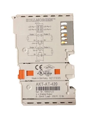 Kollmorgen AKT-AT-420-000 EtherCAT 4 Channel Analog Output Terminal 24V 0-20mA - Image 1 of 4