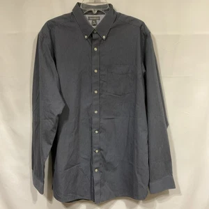 Eddie Bauer Mens TL  Blue Striped Wrinkle Free Button Down LS Relaxed Fit Shirt - Picture 1 of 4