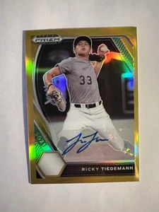 2021 Panini Prizm Draft Picks Ricky Tiedemann Gold Prizm Autograph 7/10 - Picture 1 of 2