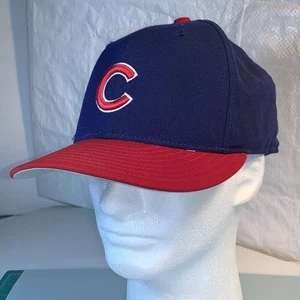 New Era Diamond Collection 7 3/8 Vtg Chicago Cubs 5950 100% Wool Cap USA Red 90s - Picture 1 of 24