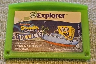 Leapfrog Explorer,  Game Cartridge Only-SpongeBob SquarePants - The Clam Prix - Image 1 of 2