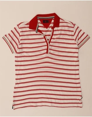 KAPPA Womens Polo Shirt UK 18 XL Red Striped CC03 - Image 1 of 3