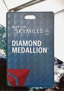 Delta Airlines Skymiles DIAMOND MEDALLION Luggage Brag Tag METAL 2026 - Picture 1 of 1
