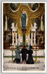 Cartolina Canada Quebec Il Santuario Miracoloso Ste Anne de Beaupre - Foto 1 di 2