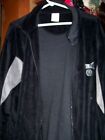 EVERLAST Large Black & Gray Zipper Front Men's Lightweight Cotton/Poly Jacket 