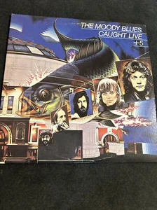 The Moody Blues Caught Live +5 2LPs London PS 690/1 1977 1st PR VG+/VG+ - Picture 1 of 6
