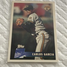  1996 Topps Pittsburgh Pirates Baseball Card #415 Carlos Garcia-W/ Cover Sleeve-