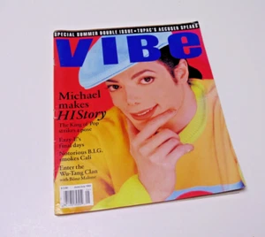 Rare Michael Jackson VIBE Magazine June/July 1995 King of Pop Music Superstar - Foto 1 di 21