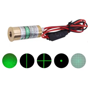 Modulo laser luce verde 3D 532nm 45mW 3V linea punti luce stellare modello griglia trasversale - Foto 1 di 12