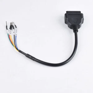 Fit Motorcycle OBD2 16 Pin Connector K+CAN K Line Jumper Tester Cable Adapter - Picture 1 of 5