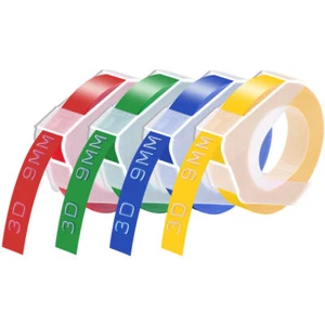 4PK 3D Embossing Tape For Dymo1570 Label Maker 9mm Red Green Blue Yellow - Picture 1 of 12