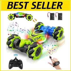 Gesture Sensing 4WD RC Stunt Car with Lights - Perfect Gift for Kids Aged 6-12 - Picture 1 of 11