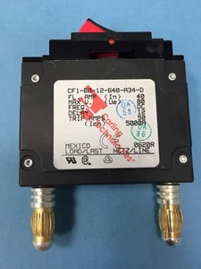 CF1-B0-12-640-A34-D Circuit Breakers 40A 80 VDC 1 Pole Hydraulic Magnetic - Picture 1 of 4