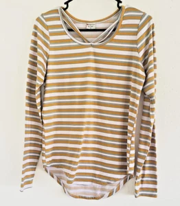 Essentials By Proof Damen Langarm Pullover Shirt mehrfarbig gestreift Größe M - Bild 1 von 6