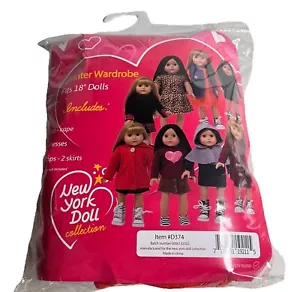 New York Doll Collection 18" Doll Clothing Winter Wardrobe Lot of 10 Pieces - Picture 1 of 11