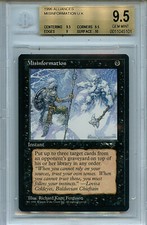 MTG Misinformation BGS 9.5 Gem Mint Alliances Magic Card Amricons 5101