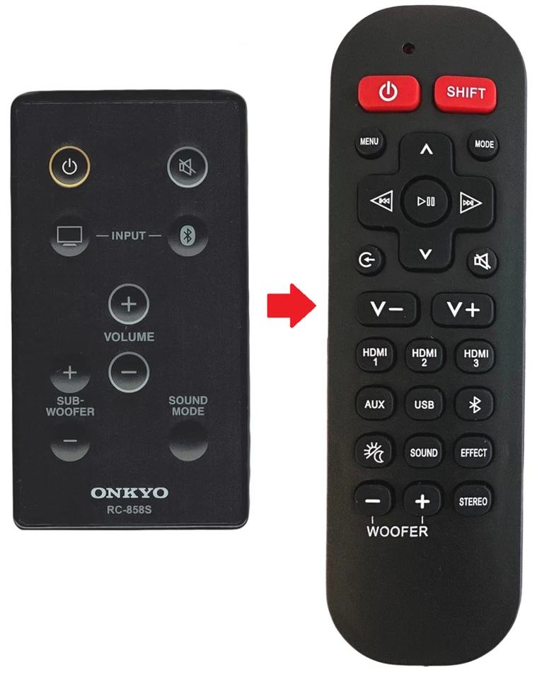 Ersatz Fernbedienung für Onkyo RC-858S | LS-3100 | LAP-301 - Bild 1 von 1