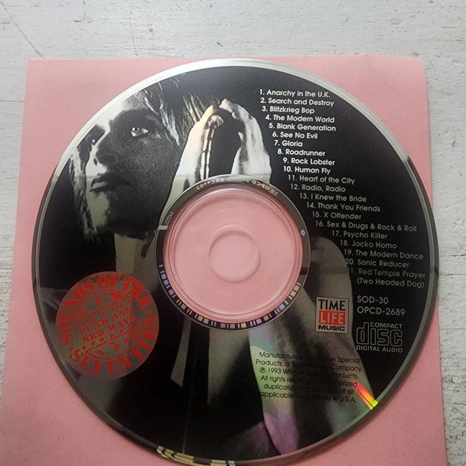 Sounds of the Seventies Punk and New Wave CD DISC ONLY - Image 1 of 1