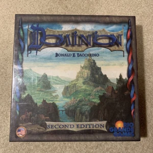 Juego de Mesa Dominion Segunda Edición Cartas Estrategia Rio Grande Juegos 2008 NUEVO - Imagen 1 de 8