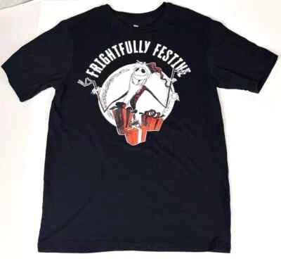 Camisa Disney Niños XL Negra Pesadilla Antes de Navidad Película Camiseta Vacaciones Foto 1 de 4