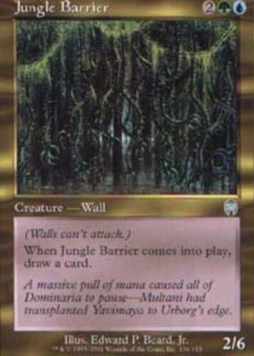 4 Jungle Barrier ~ Near Mint Apocalypse 4x x4 Playset MTG Magic Multi-Color Card - Image 1 of 1