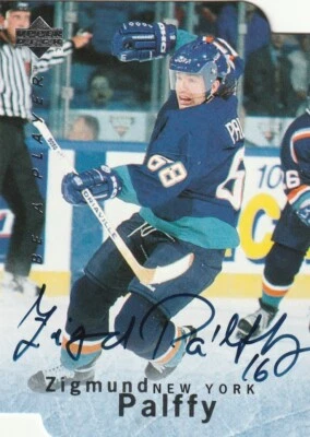 ZIGMUND PALFFY 1995-'96 UPPER DECK BE A PLAYER AUTOGRAPH DIE-CUT PARALLEL - Image 1 of 2