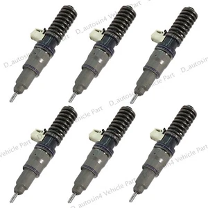 6 Fuel Injector 22172535 20847327 For Volvo EC360B EC460B D12 Engine Common Rail - Picture 1 of 1