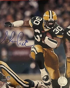 Ahman Green Signed Photo 8x10 Green Bay Packers Damaged - Picture 1 of 2
