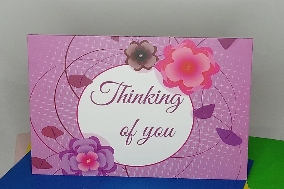 Thinking of You Greeting Card, Blank, 4x6 - Image 1 of 1