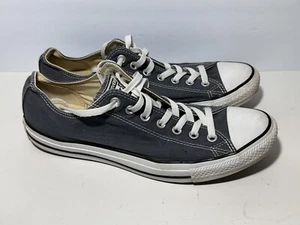 Converse Chuck Taylor All Star low top gray lace up canvas unisex shoes mens 10 - Picture 1 of 9