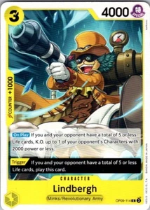 Lindbergh OP09-114 One Piece Trading Card - Picture 1 of 2