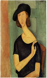 Modigliani-J.Hébuterne Ed. 300 pz Firma Stampata. Num. Matita. Certif. Edizione - Foto 1 di 1