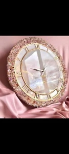 Gold Resin Wall Clock for Home Decor Golden Geode modern design customized clock - Picture 1 of 5