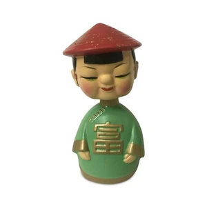 Muñecas de cerámica Feng Shui Lucky Wealth Prosperidad Fortune hechas en Japón - Imagen 1 de 5
