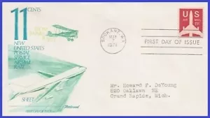 USA5 #C78 ADDR FLEETWOOD FDC Jet Airliner - Bild 1 von 1