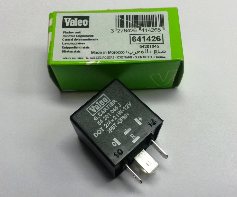 Hazard Flasher Unit Relay For Renault Lancia 7700638976 12V 21W 4 Pin - Image 1 of 1