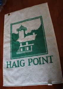Toalla bolsa de golf vintage Haig Point - Imagen 1 de 2