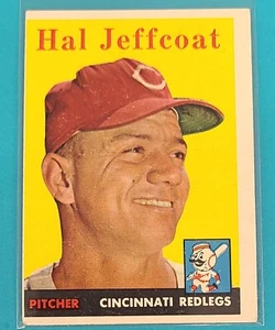 1958 Topps #294 Hal Jeffcoat Cincinnati Redlegs BASEBALL Card Z7 - Picture 1 of 2